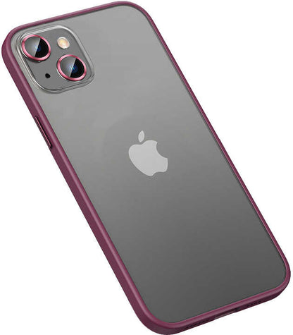 iPhone 13 Uyumlu Mnc Retro Kapak-Koyu Mor