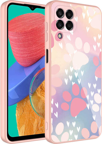 Galaxy M33 Kılıf Kamera Korumalı Desenli Sert Silikon Mnc Epoksi Kapak-No4