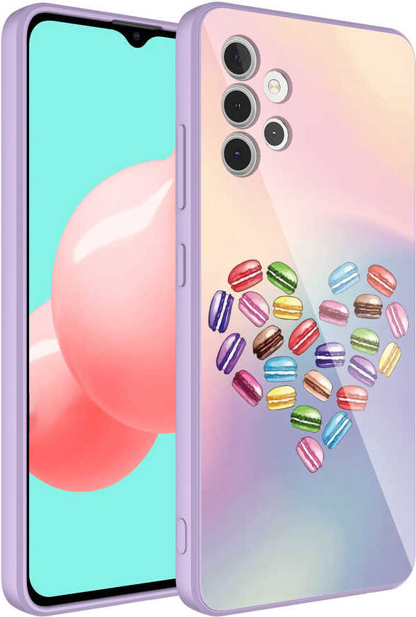 Galaxy A32 4g Kılıf Kamera Korumalı Desenli Sert Silikon Mnc Epoksi Kapak-No1