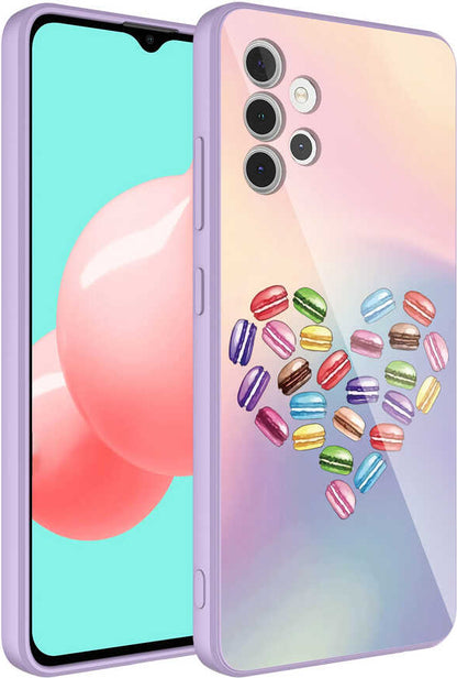 Galaxy A32 4g Kılıf Kamera Korumalı Desenli Sert Silikon Mnc Epoksi Kapak-No1