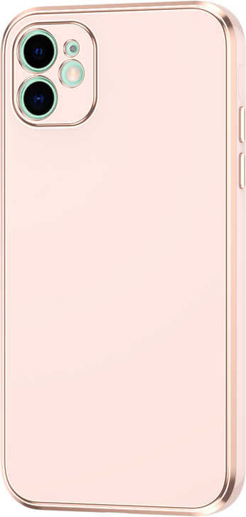 iPhone 12 Uyumlu Mnc Bark Kapak-Rose Gold