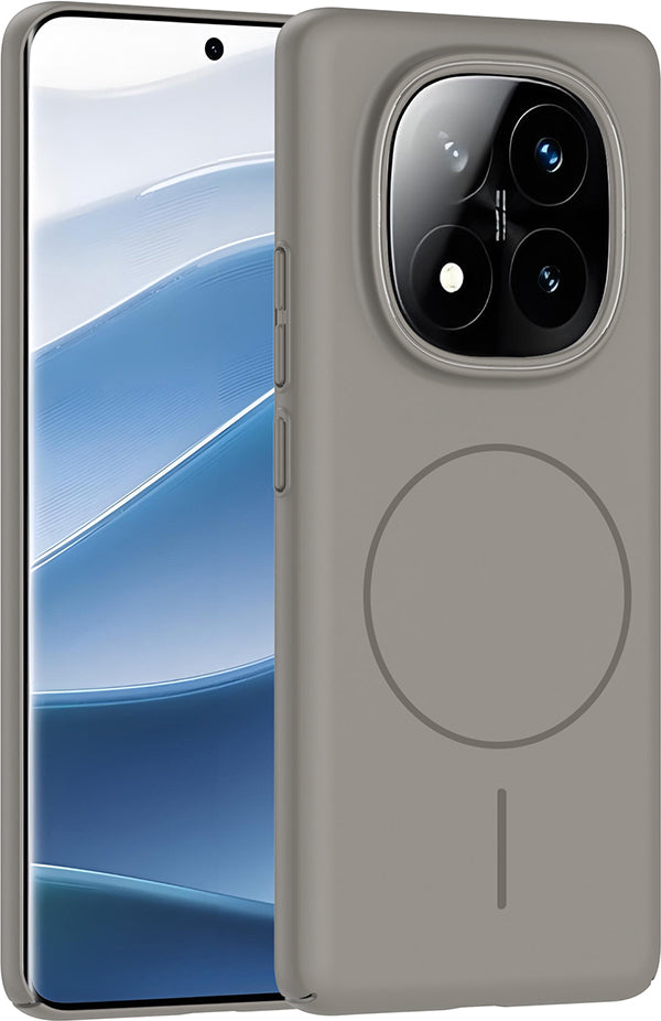Redmi Note 14 Pro 4g Kılıf Magsafe Şarj Özellikli Mnc Ruby Sert Kapak - Gri