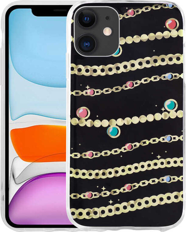 iPhone 11 Kılıf Desenli Sert Mnc Elnov Kapak-No5