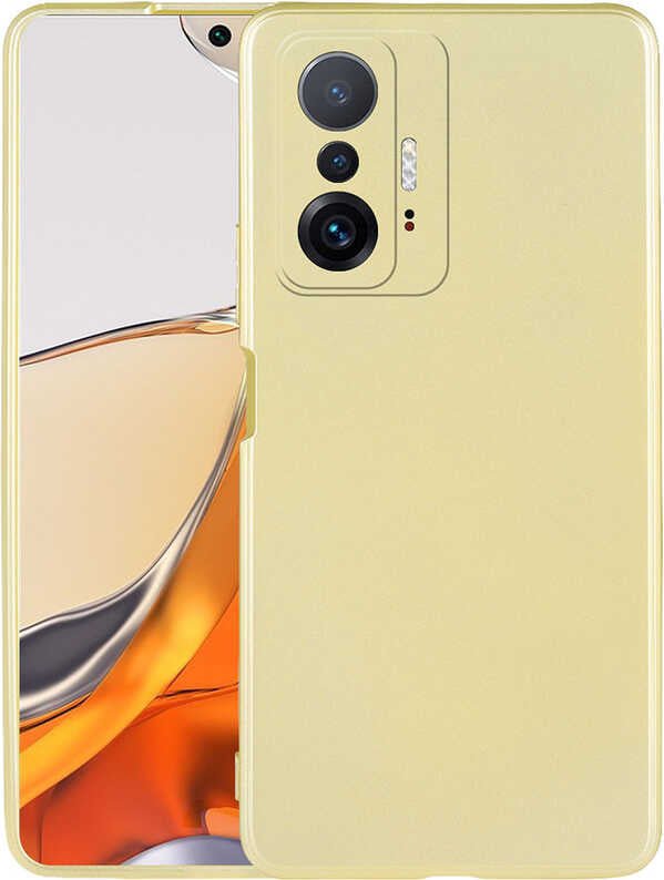 Xiaomi Mi 11T 5g Kılıf Mnc Premier Silikon Kapak-Gold