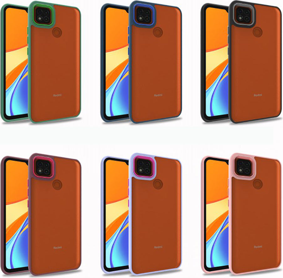 Xiaomi Redmi 9c Kılıf Mnc Flora Kapak-Mavi