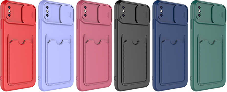 iPhone x Uyumlu mnc Kartix Kapak-Koyu Mor