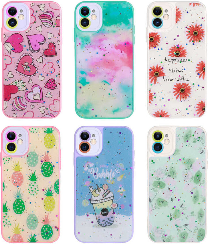 iPhone 11 Kılıf Kamera Korumalı Sert Desenli Mnc Pami Kapak-No6