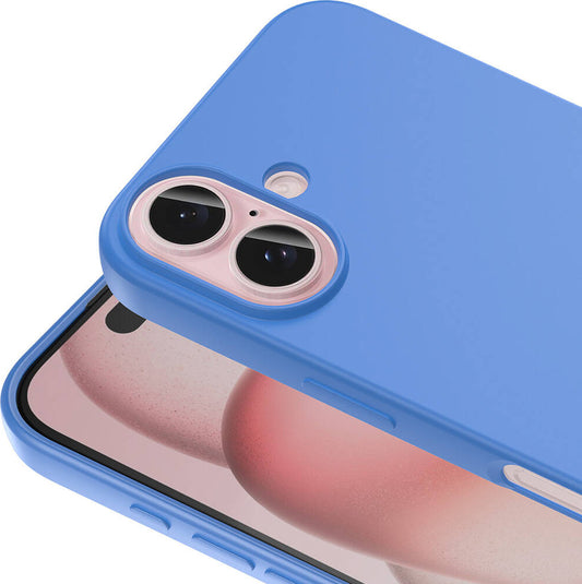 Apple iPhone 16 Kılıf Mnc Lsr Laaakan Kapak-Mavi