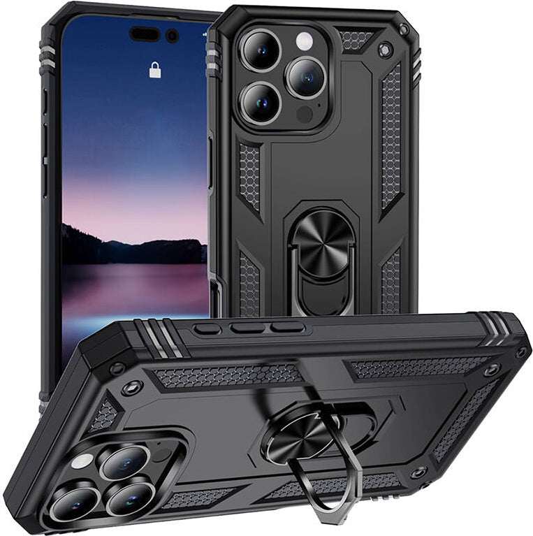 Apple iPhone 16 Pro Kılıf Mnc Vega Kapak-Siyah