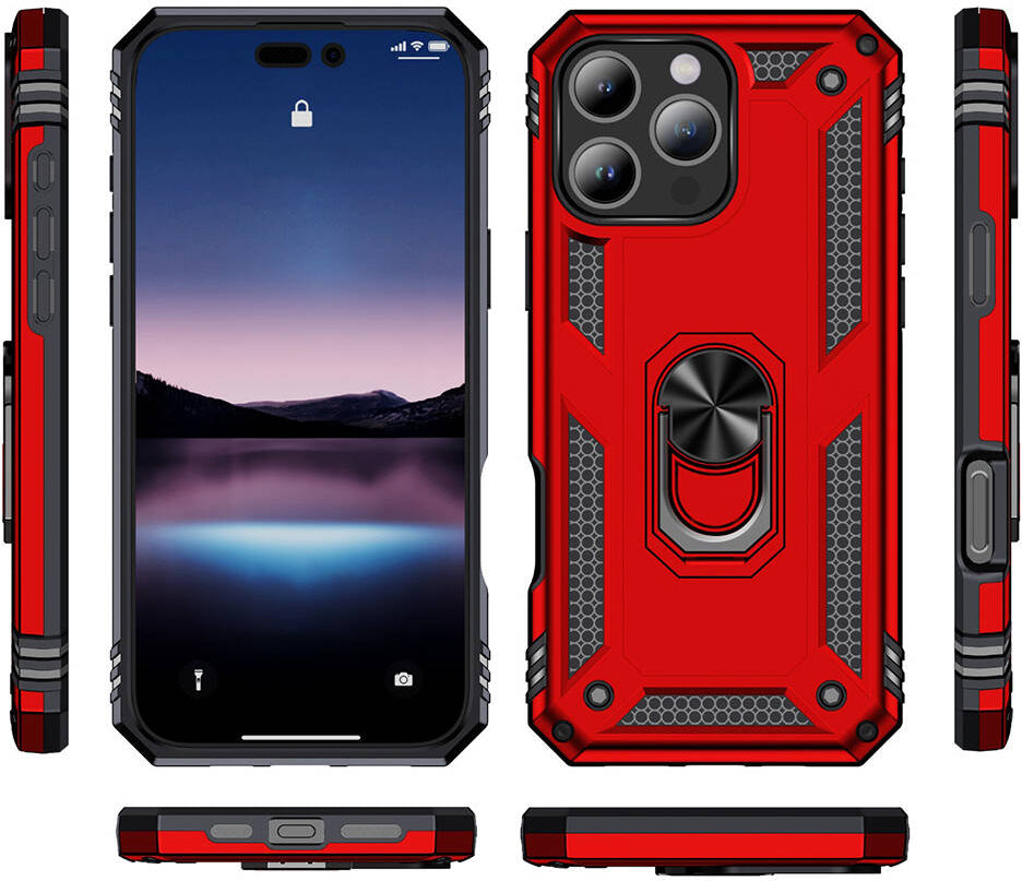Apple iPhone 16 Pro Kılıf Mnc Vega Kapak-Siyah