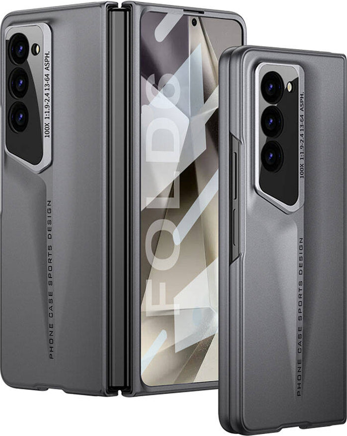 Galaxy Z Fold 6 Kılıf Ultra Ince Kamera Korumalı Sert Rubber Mnc Procase Kapak-Gri