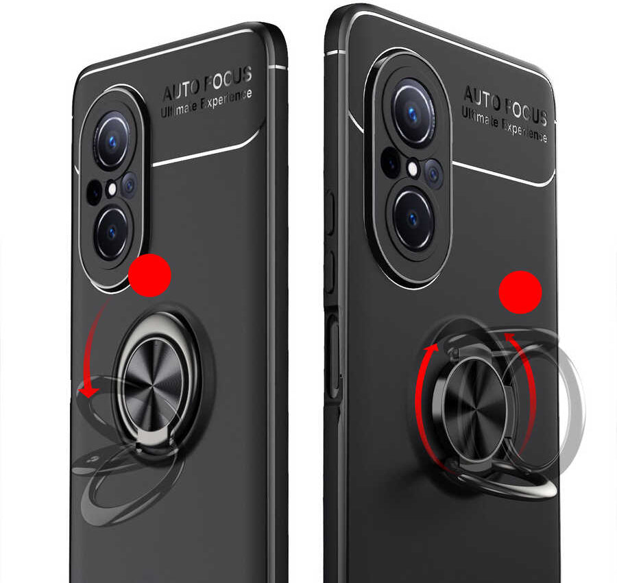 Huawei Nova 9 Se Kılıf Mnc Ravel Silikon Kapak-Siyah