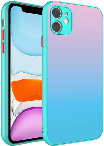 iPhone 11 Uyumlu Kamera Korumalı Renkli Temperli Mnc X-Cam KAPAK-NO11