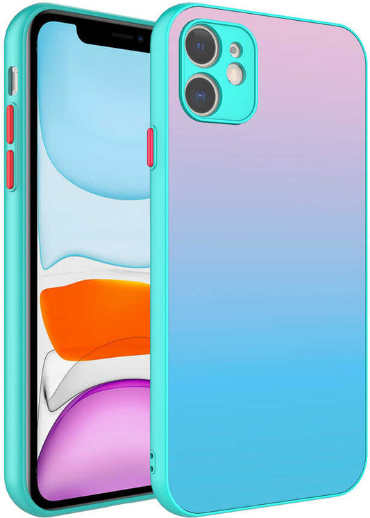 iPhone 11 Uyumlu Kamera Korumalı Renkli Temperli Mnc X-Cam KAPAK-NO11