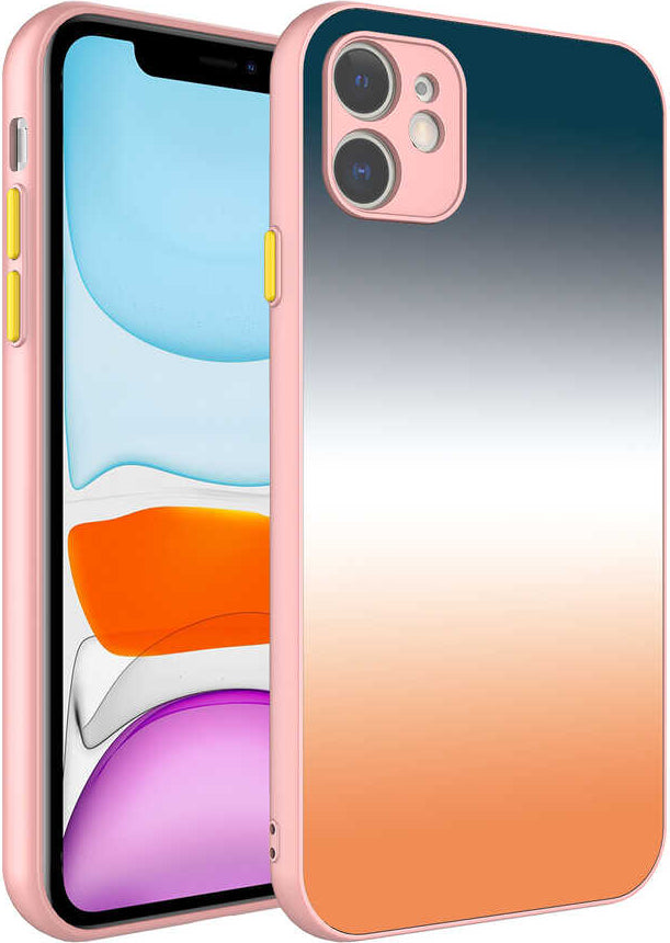 iPhone 11 Uyumlu Kamera Korumalı Renkli Temperli Mnc X-Cam KAPAK-NO12