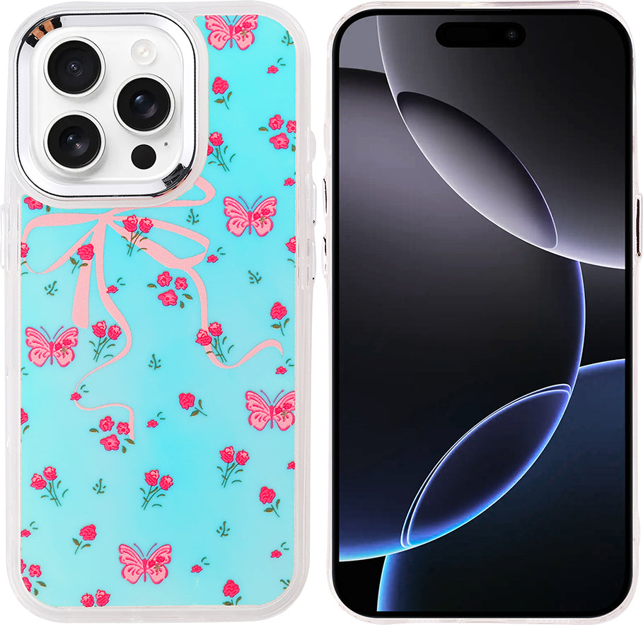 iPhone 16 Pro Max Kılıf Airbag Tasarımlı Mnc Hadra Kapak - Kelebek