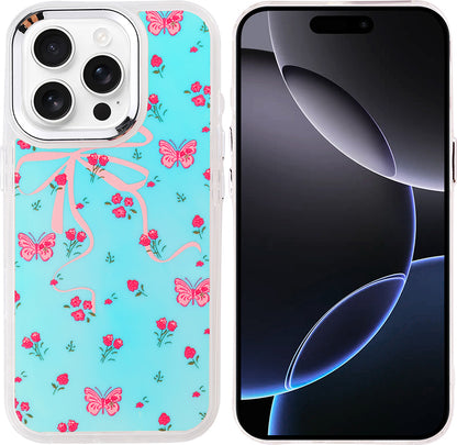 iPhone 16 Pro Max Kılıf Airbag Tasarımlı Mnc Hadra Kapak - Kelebek