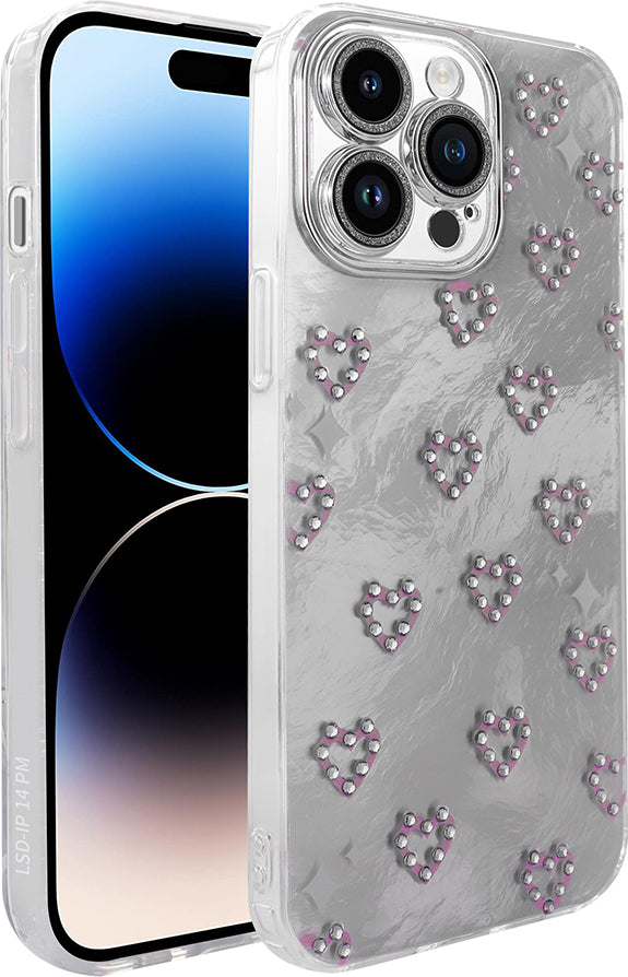 iPhone 14 Pro Max Kılıf Kamera Korumalı Figürlü Mnc Ponti Silikon Kapak - Beyaz