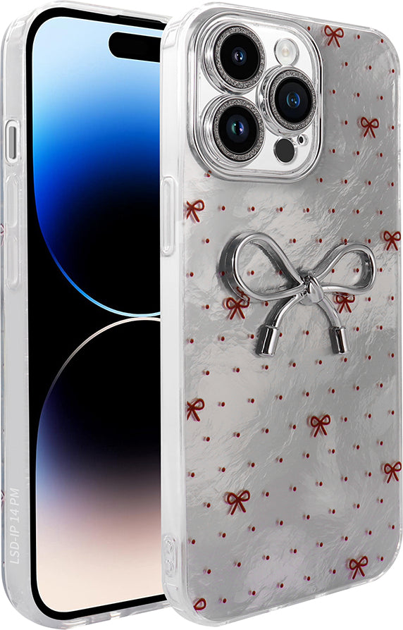 iPhone 14 Pro Max Kılıf Kamera Korumalı Figürlü Mnc Ponti Silikon Kapak - Beyaz