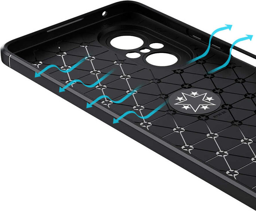 Huawei Nova 9 Se Kılıf Mnc Ravel Silikon Kapak-Siyah