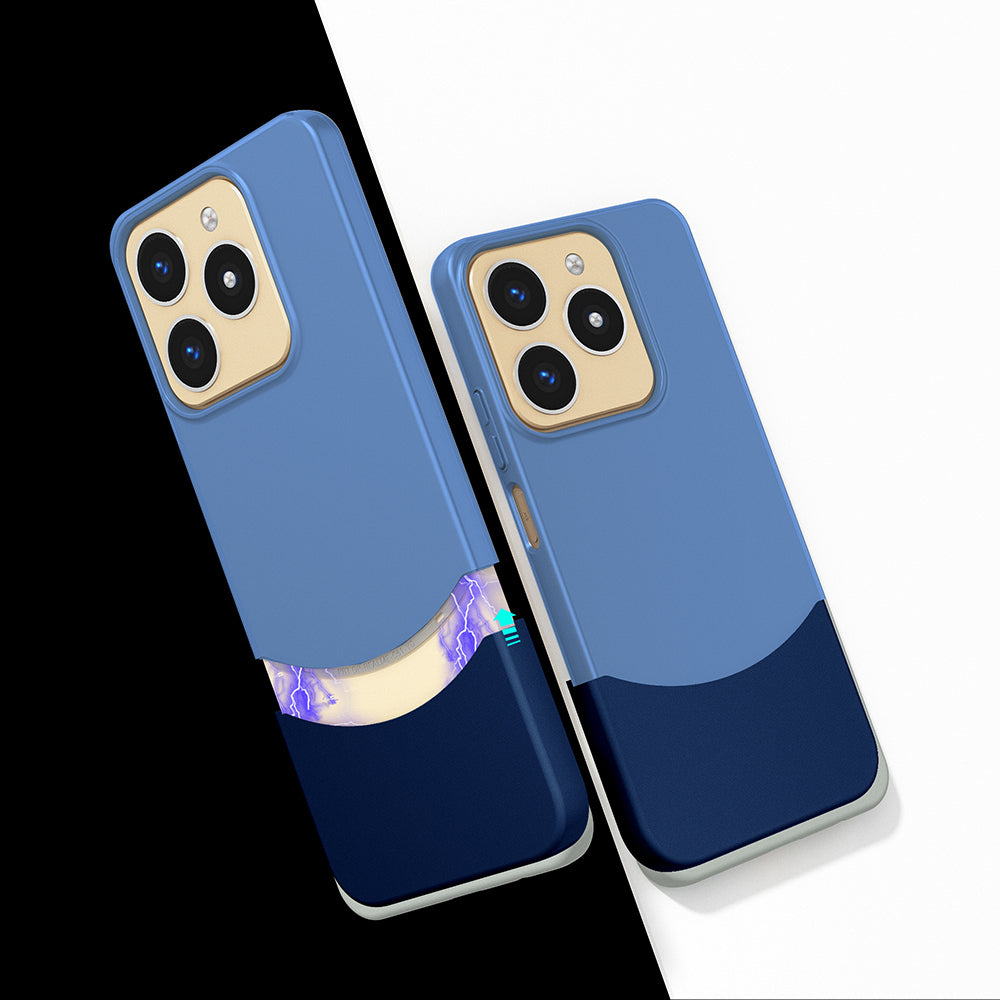 Realme C61 Kılıf Mıknatıslı Mnc Duble Kapak - Lacivert