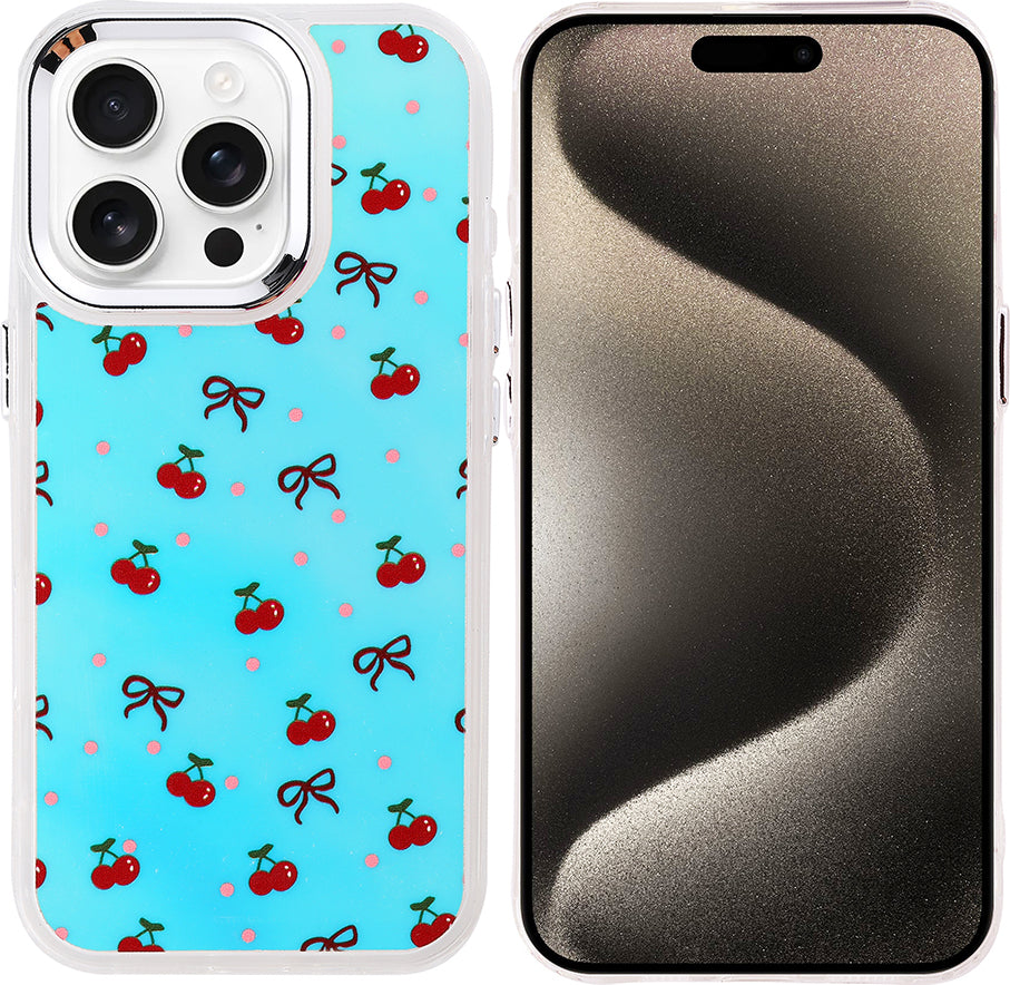 iPhone 15 Pro Kılıf Airbag Tasarımlı Mnc Hadra Kapak - Kiraz
