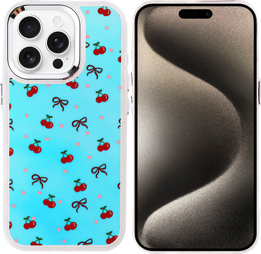 iPhone 15 Pro Kılıf Airbag Tasarımlı Mnc Hadra Kapak - Kiraz