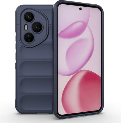 Honor 400 Pro Kılıf Esnek Tpu Oyuklu Arka Yüzey Tasarımlı Mnc Etnik Silikon Kapak - Lacivert