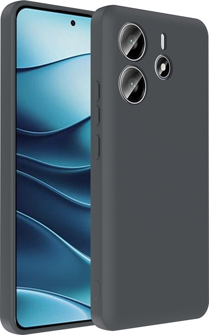 Redmi Note 14 4g Kılıf Kamera Korumalı Kartlık Hazneli Mnc Vitra Kapak - Gri
