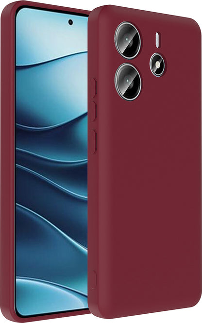 Redmi Note 14 4g Kılıf Kamera Korumalı Kartlık Hazneli Mnc Vitra Kapak - Gri