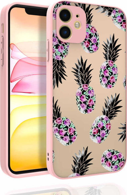 iPhone 11 Kılıf Desenli Kamera Korumalı Parlak Mnc Nora Kapak-No1
