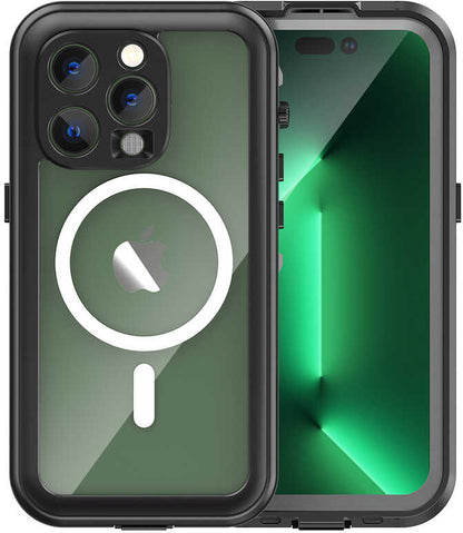 iPhone 14 Pro Uyumlu 1-1 Su Geçirmez Kılıf-Siyah