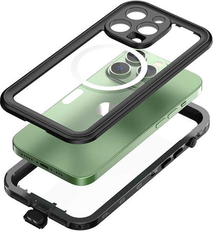 iPhone 14 Pro Uyumlu 1-1 Su Geçirmez Kılıf-Siyah