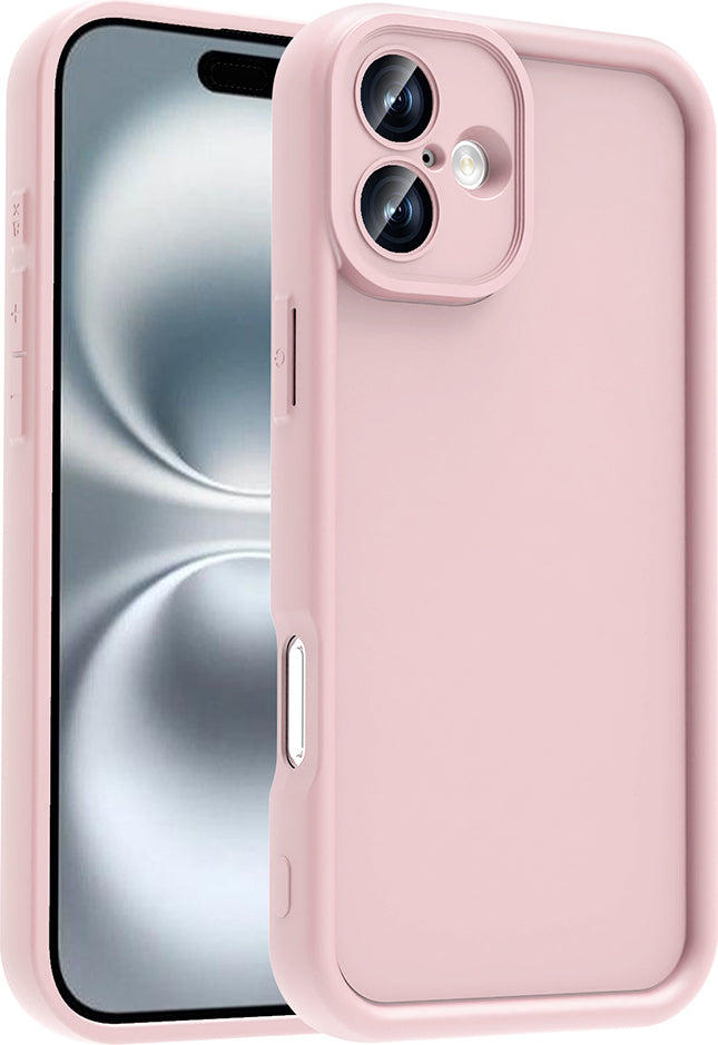 iPhone 16 Plus Kılıf Kamera Korumalı Mnc Ananas Kapak - Pembe