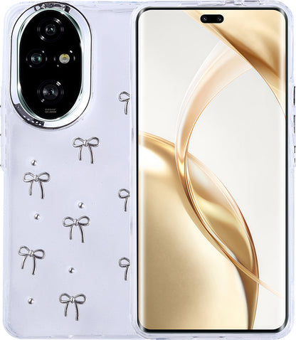 Honor 200 Pro Kılıf Airbag Tasarımlı Simli Şeffaf Mnc Kutup Kapak - Fiyonk