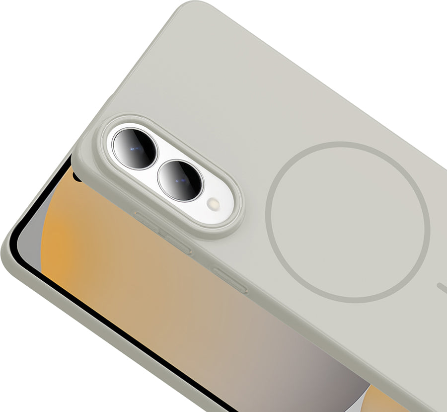 Galaxy S25 Edge Kılıf M-Safe Şarj Özellikli Mnc Ruby Sert Kapak - Mürdüm