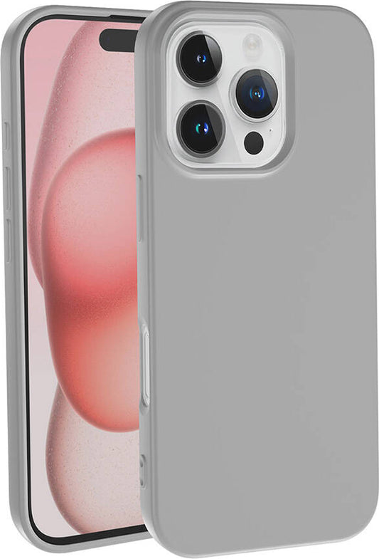 Apple iPhone 16 Pro Max Kılıf Mnc Lsr Laaakan Kapak-Gümüş