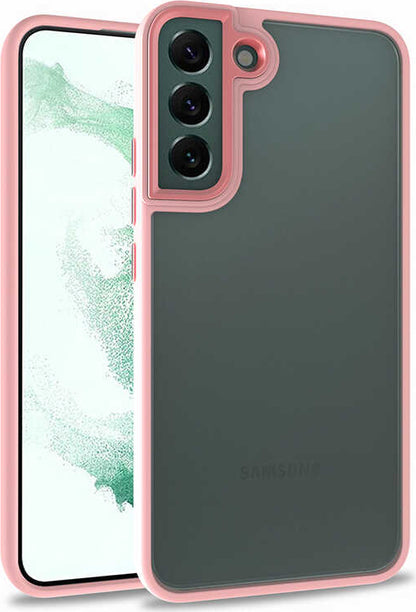 Galaxy S22 Plus Kılıf Mnc Flora Kapak-Rose Gold