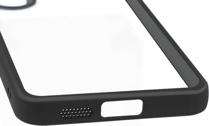 Galaxy S24 Kılıf Kamera Korumalı Şeffaf Arka Yüzey Mnc New Roll Kapak-Siyah