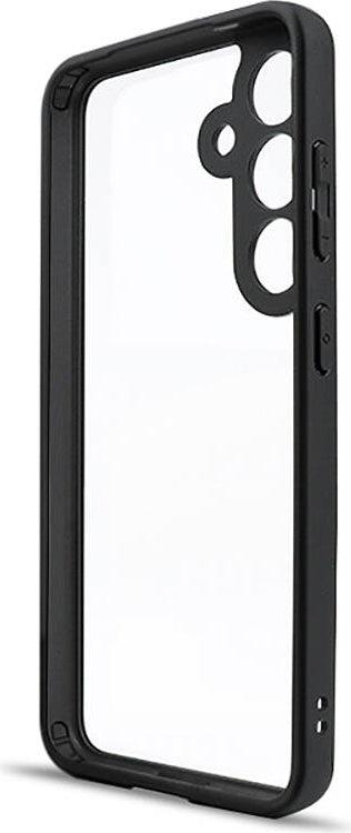 Galaxy S24 Kılıf Kamera Korumalı Şeffaf Arka Yüzey Mnc New Roll Kapak-Siyah
