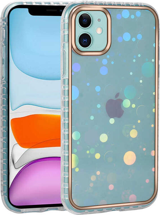iPhone 11 Uyumlu Desenli Parlayan Transparan Mnc Avva Kapak-No2