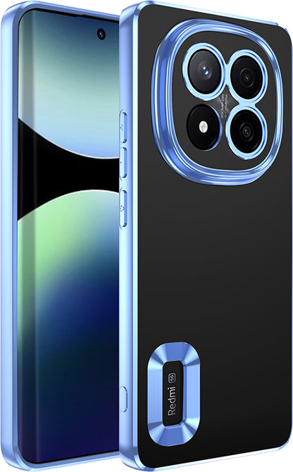 Redmi Note 14 Pro Plus Kılıf Kamera Korumalı Logo Gösteren Mnc Omega Kapak - Sierra Mavi