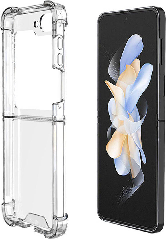 Galaxy Z Flip 6 Kılıf Mnc Nitro Anti Shock Silikon-Şeffaf
