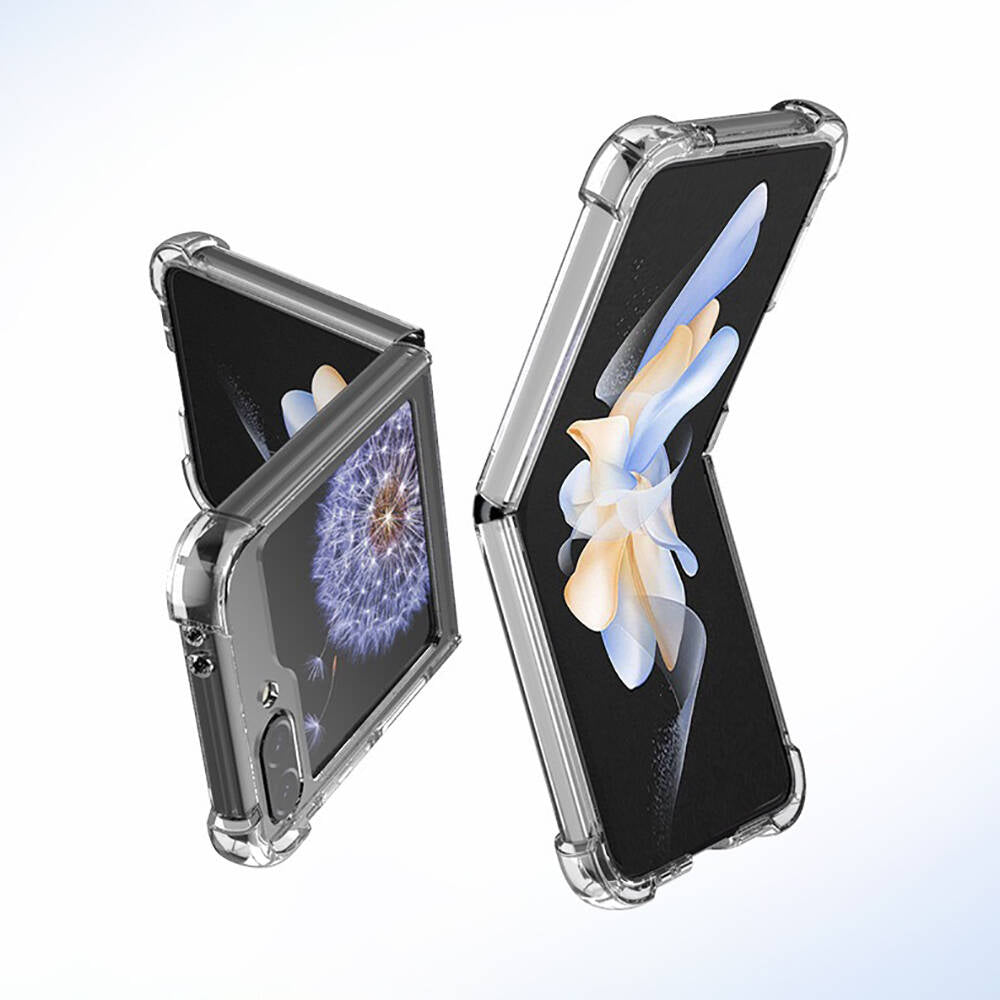 Galaxy Z Flip 6 Kılıf Mnc Nitro Anti Shock Silikon-Şeffaf