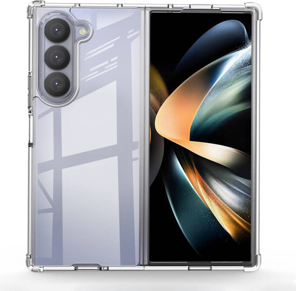Galaxy Z Fold 6 Kılıf Mnc Nitro Anti Shock Silikon-Şeffaf