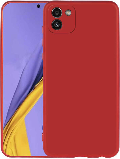 Galaxy A03 Kılıf Mnc Premier Silikon Kapak-Kırmızı