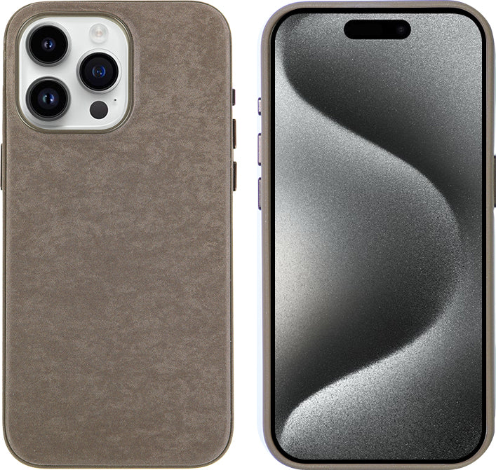 Apple iPhone 15 Pro Max Kılıf Mnc Mikro Fiber Mimoza Kapak-Mavi