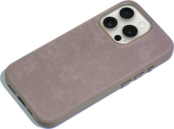 Apple iPhone 15 Pro Max Kılıf Mnc Mikro Fiber Mimoza Kapak-Mavi
