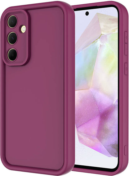 Galaxy A35 Kılıf Kamera Korumalı Mnc Ananas Kapak-Mürdüm