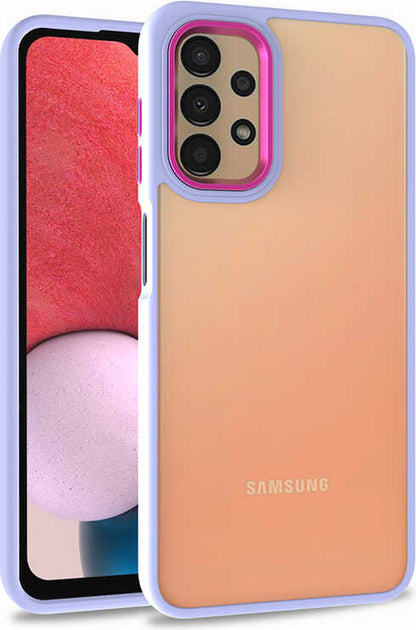Galaxy A53 5g Kılıf Mnc Flora Kapak-Lila